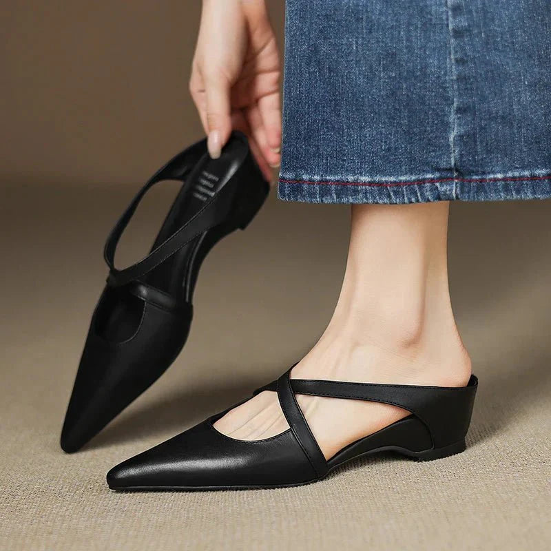 Aluna | Mules in Genuine Leather