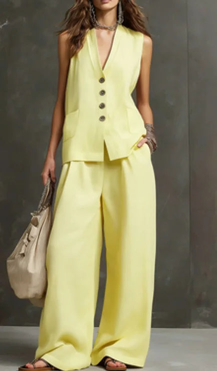 Monica | Completo Set casual a due pezzi per ufficio e estate