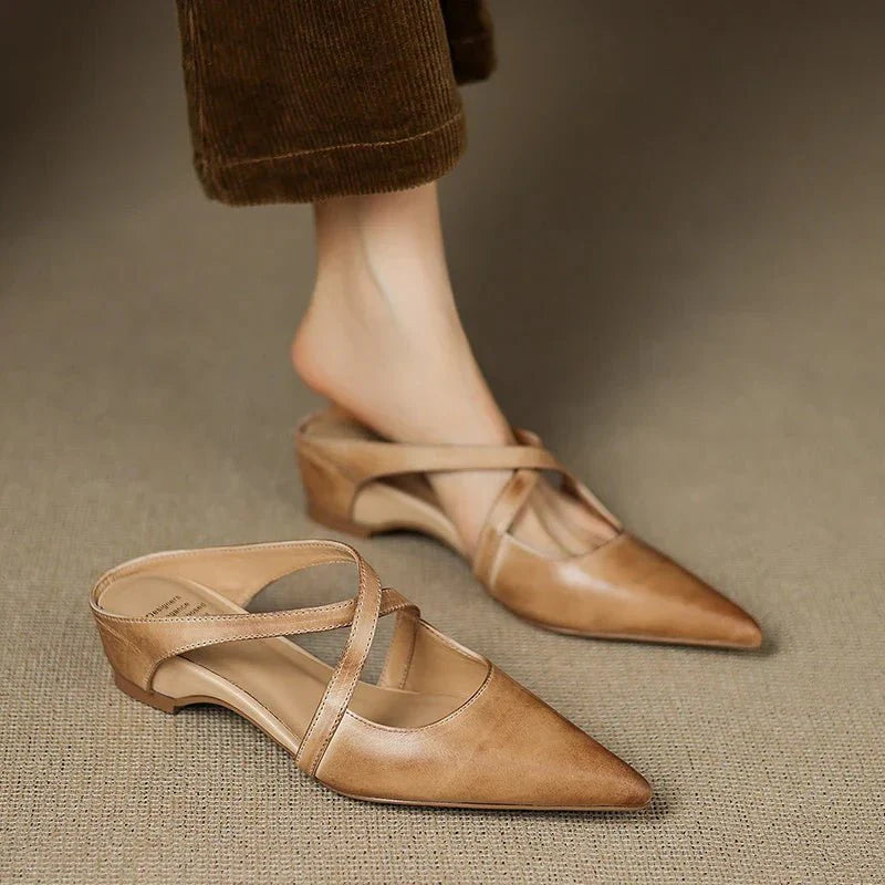 Aluna | Mules in Genuine Leather