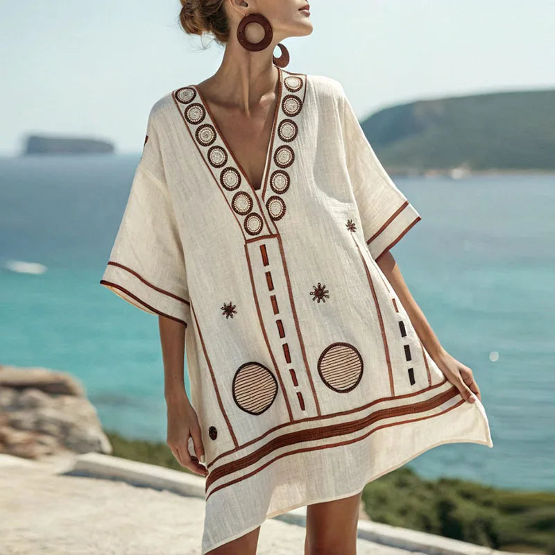 Gwen - Elegant and Comfortable Beach Dress for Hot Days