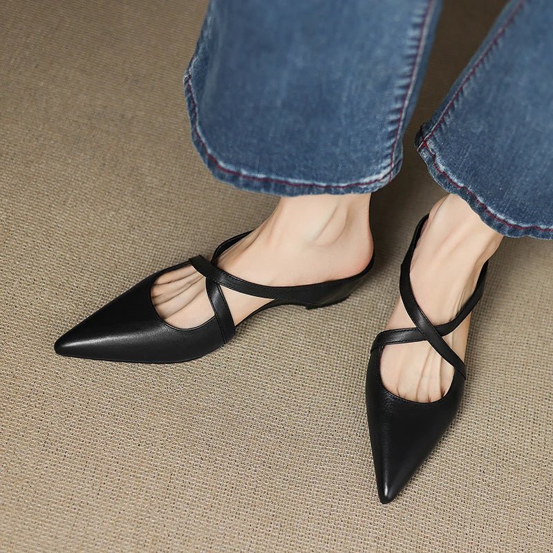 Aluna | Mules in Genuine Leather