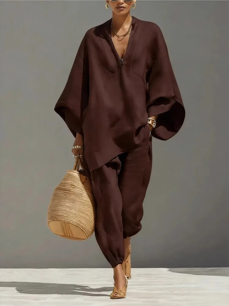 Silvia | Pantaloni Casual Larghi Retro Semplici per Donna