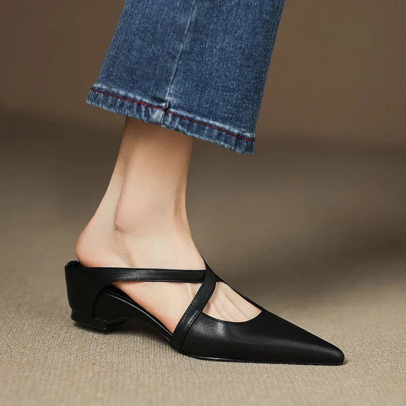 Aluna | Mules in Genuine Leather