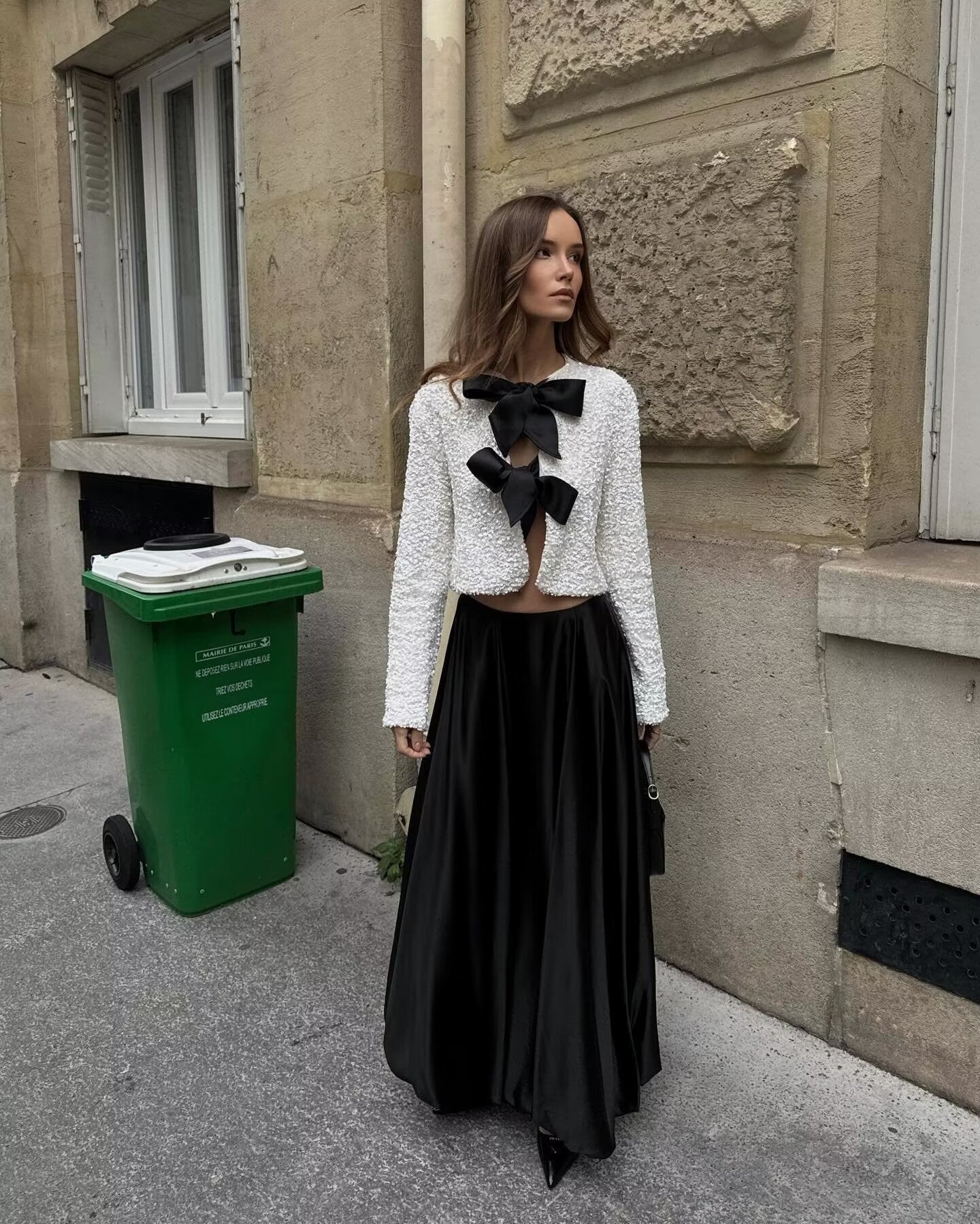 AVA: Short Sequin Blazer with Bow - Luxe Atire