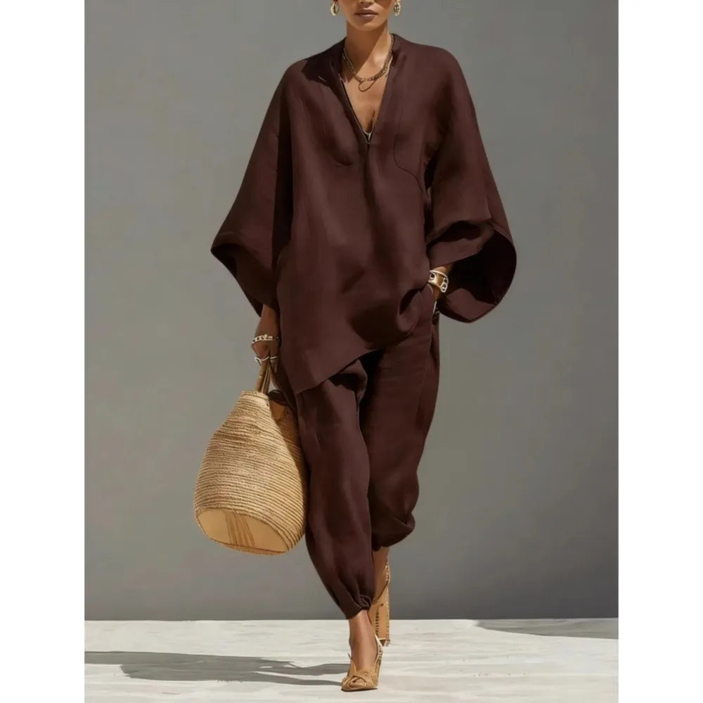 Silvia | Pantaloni Casual Larghi Retro Semplici per Donna