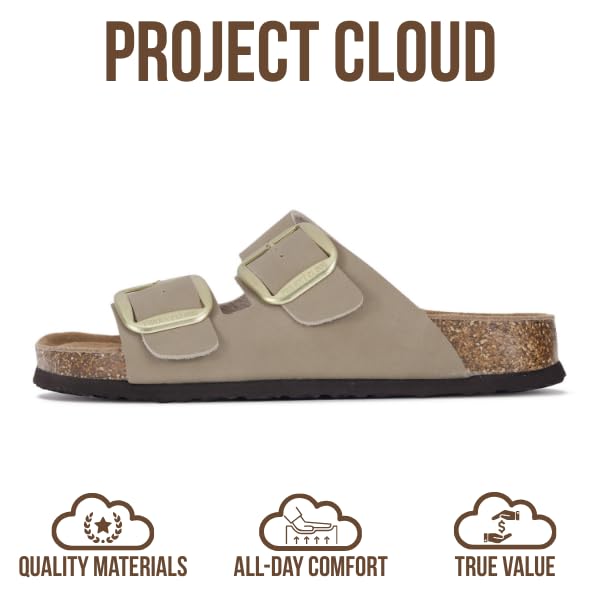 Women's | 100% Genuine Leather Women Flat Sandals | ProjectPlush | Lightweight | Non-Slip - Santorini