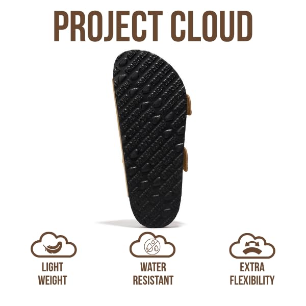Women's | 100% Genuine Leather Women Flat Sandals | ProjectPlush | Lightweight | Non-Slip - Santorini