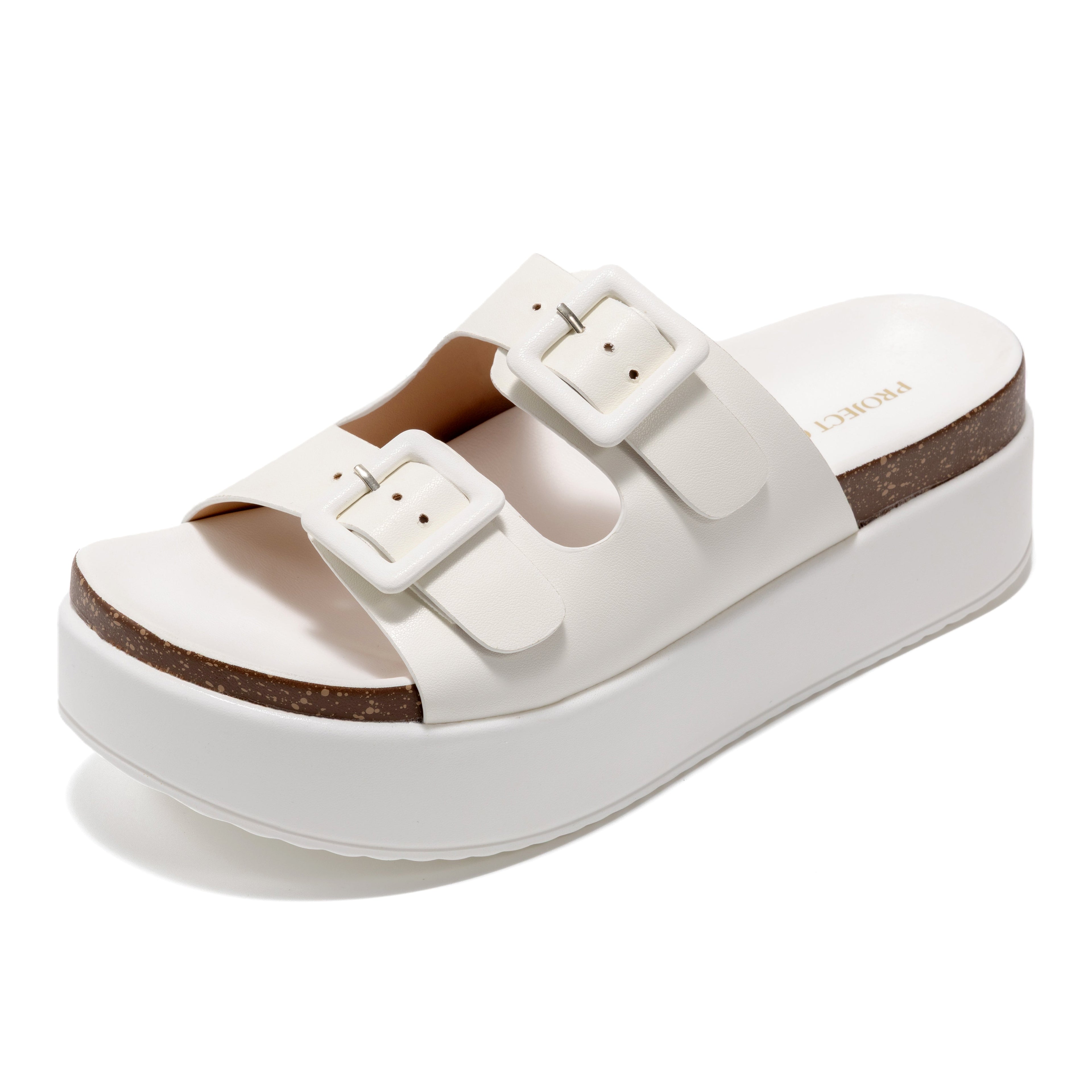 Women's | Wedge Platform Sandals | Eco-Leather Upper | Memory Foam | Non-Slip - Softy