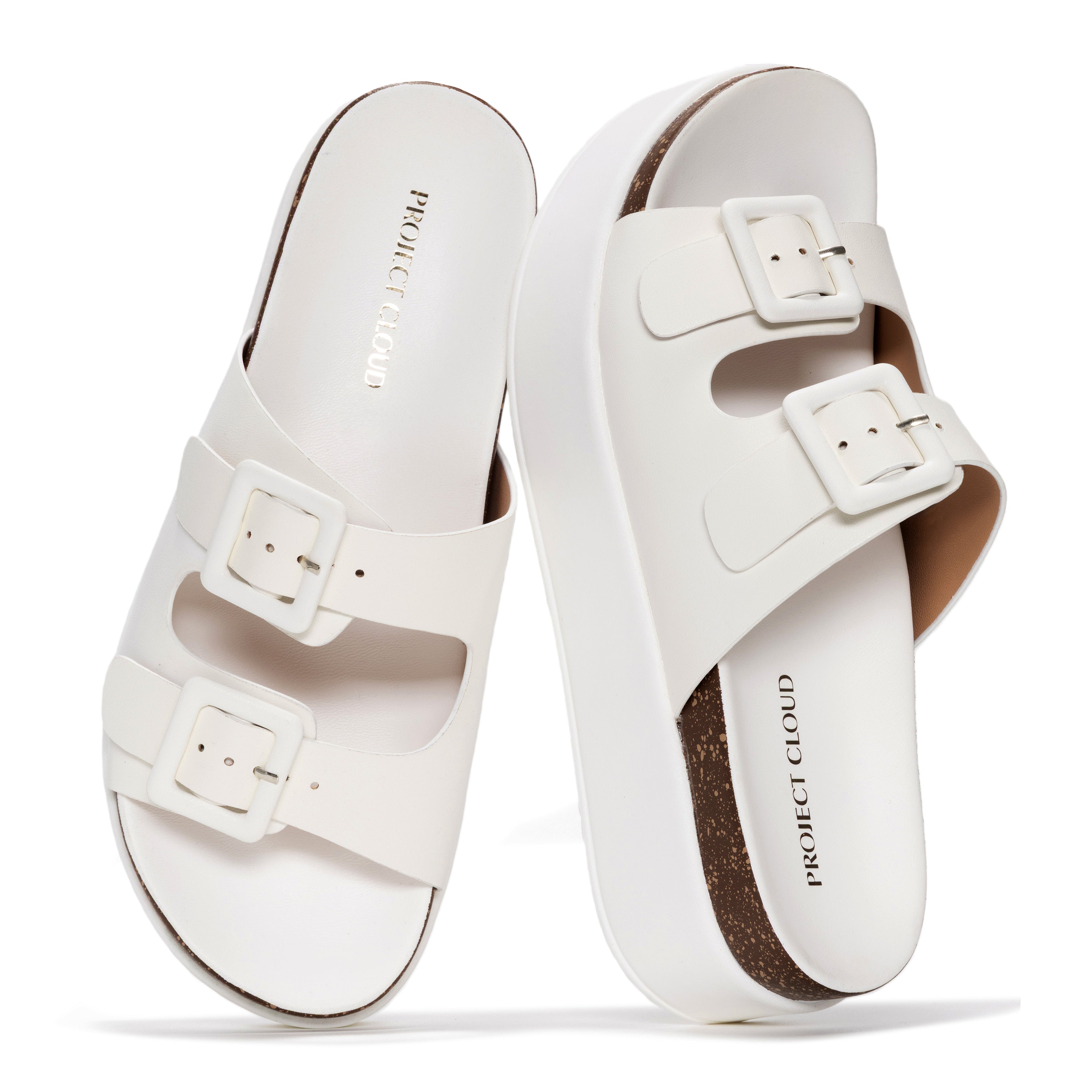 Women's | Wedge Platform Sandals | Eco-Leather Upper | Memory Foam | Non-Slip - Softy