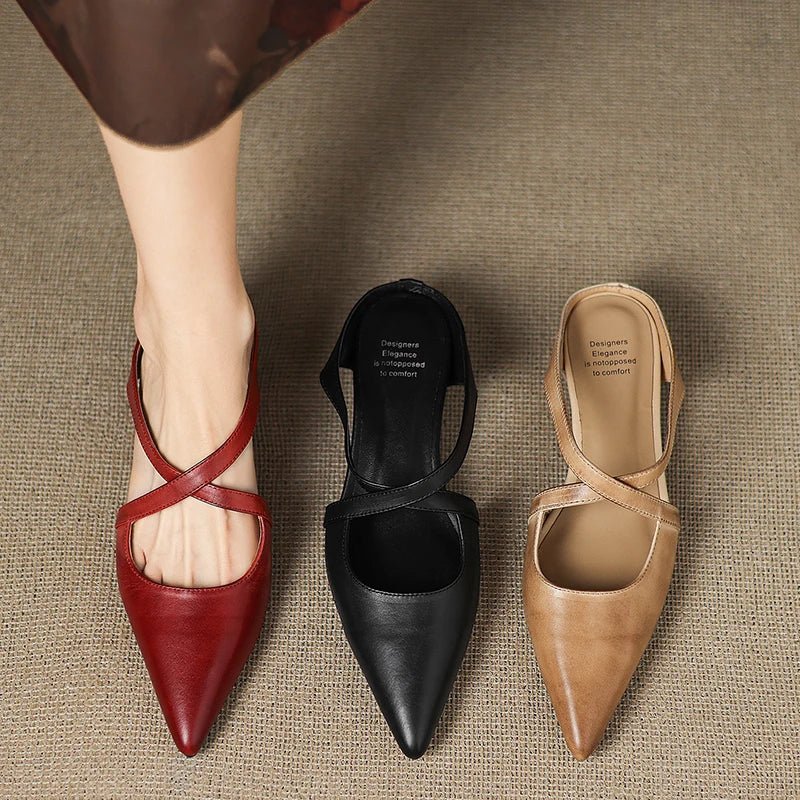 Aluna | Mules in Genuine Leather