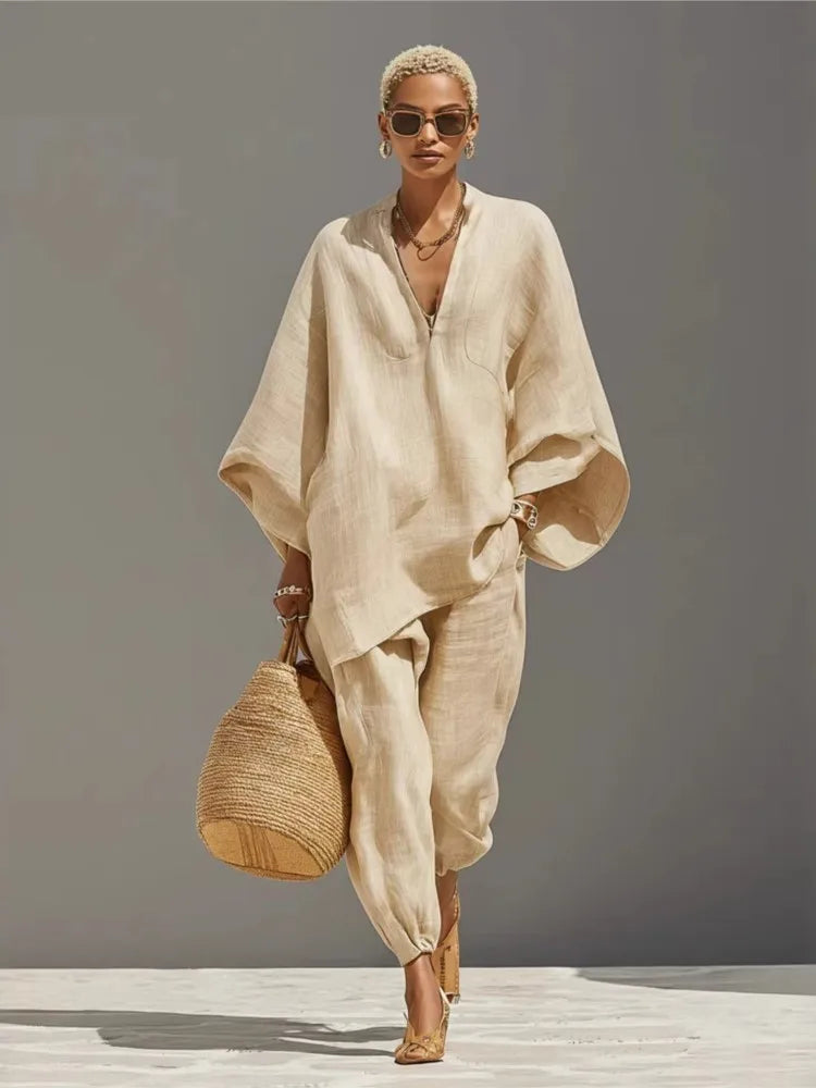 Silvia | Pantaloni Casual Larghi Retro Semplici per Donna