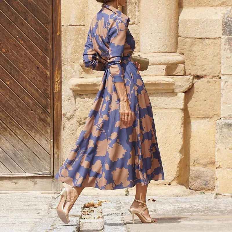 ÉLISE | ELEGANT LONG DRESS WITH LONG SLEEVES - Rossis Family Boutique Miami