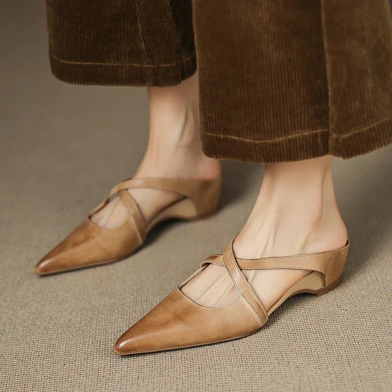Aluna | Mules in Genuine Leather