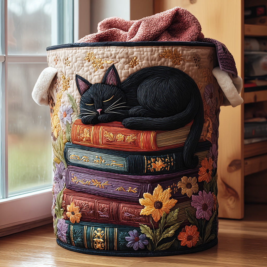 Cat Quilted | Handcrafted Basket