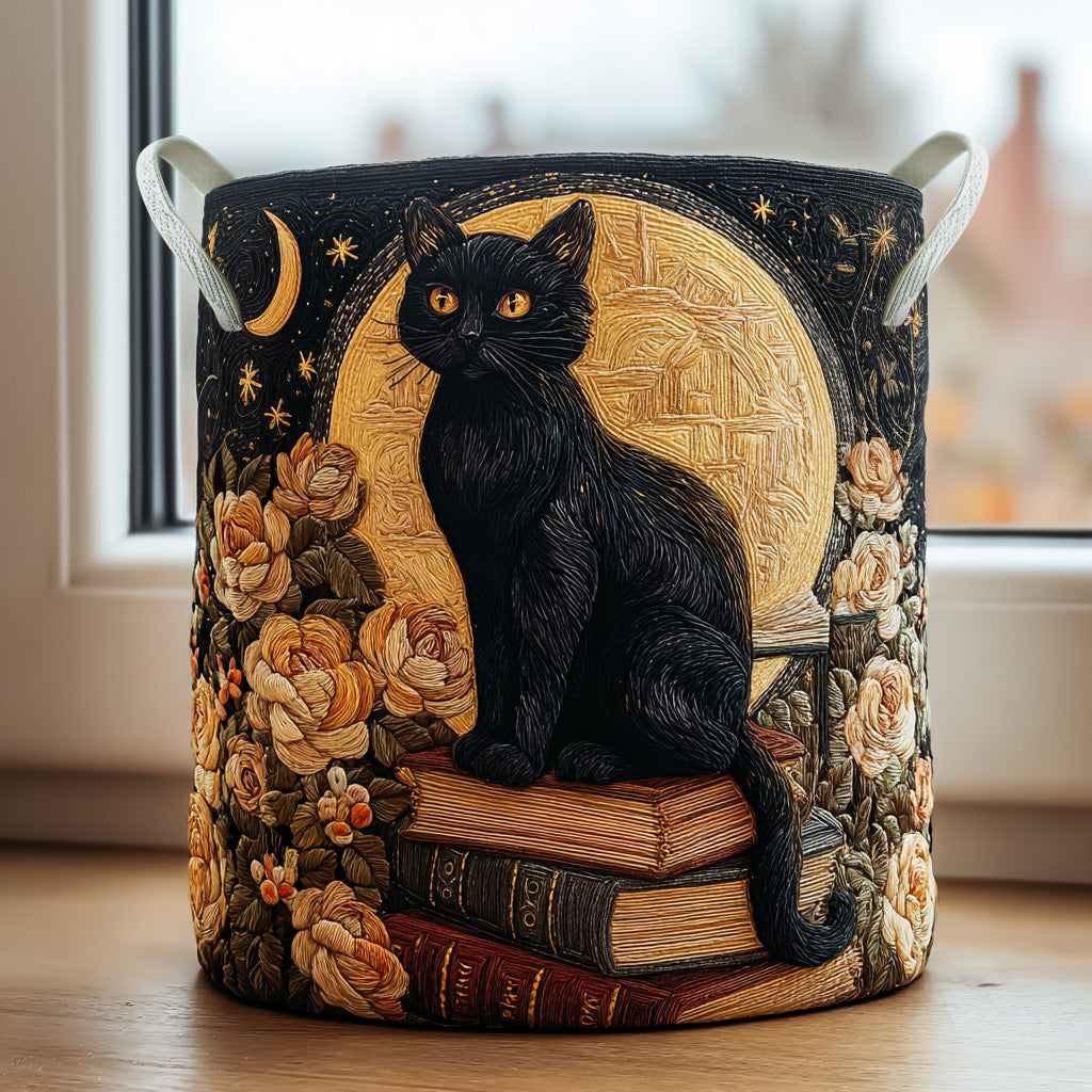Cat Quilted | Handcrafted Basket