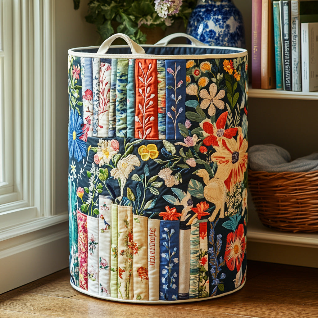 Bookish Garden | Handcrafted Laundry Basket