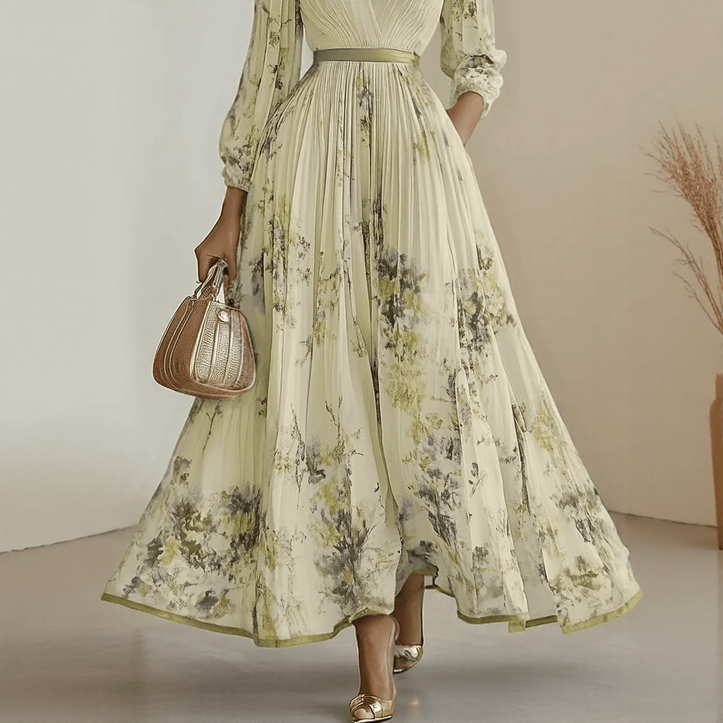 ELARA | DRESS WITH SOFT V - NECK - Rossis Family Boutique Miami