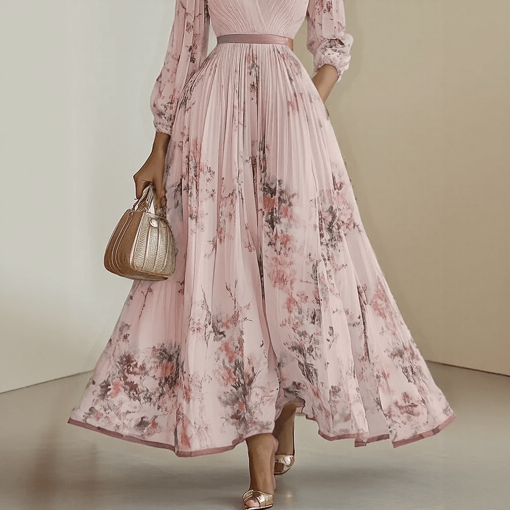 ELARA | DRESS WITH SOFT V - NECK - Rossis Family Boutique Miami