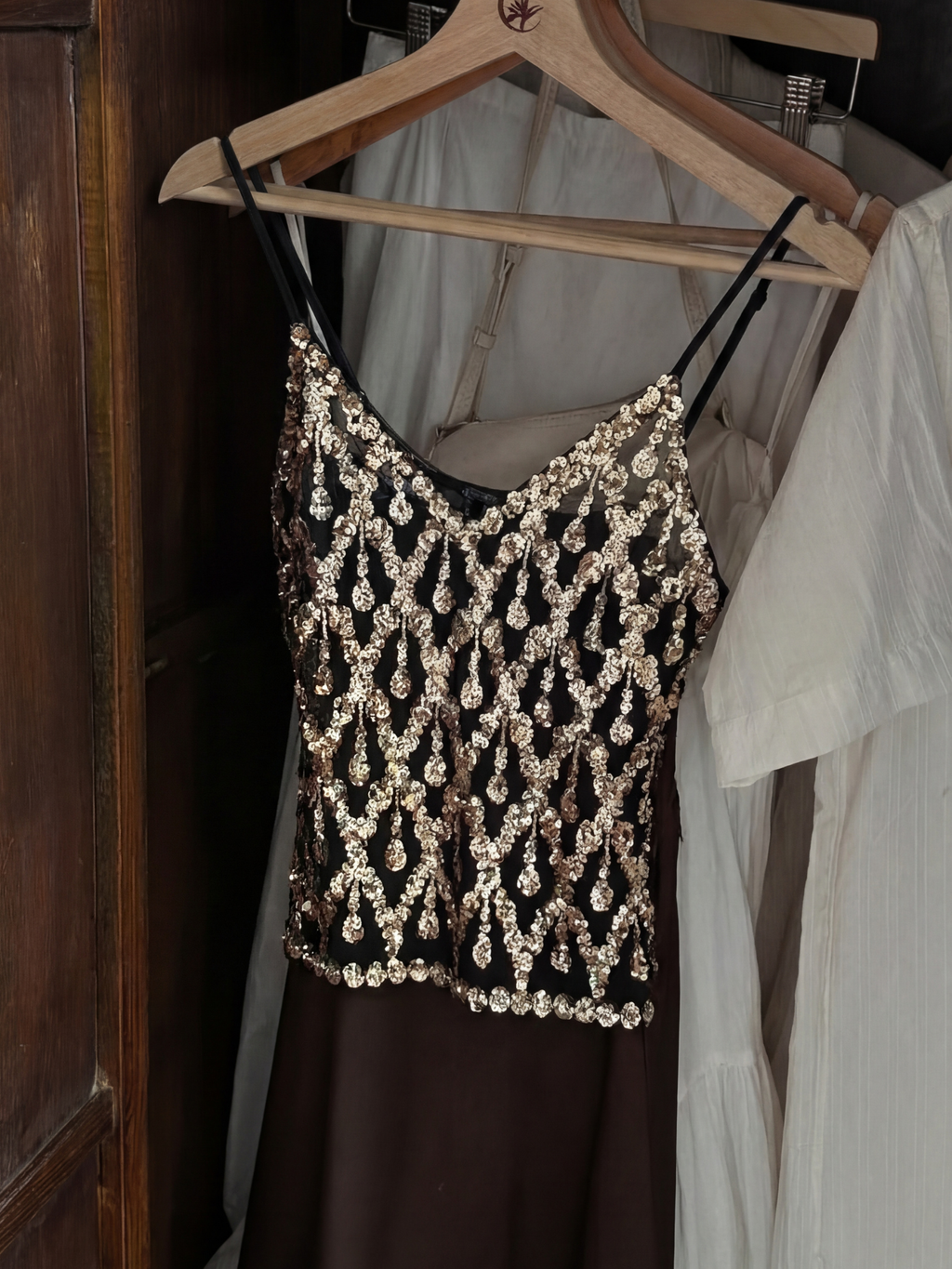 Lola Embellished Top - Gold
