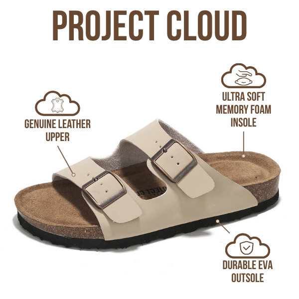 Women's | 100% Genuine Leather Womens Sandals | Memory Foam | Lightweight | Non-Slip - Venita