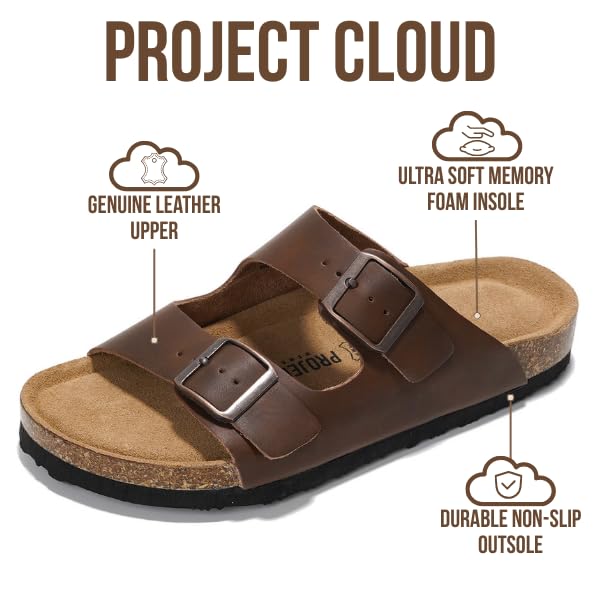Women's | 100% Genuine Leather Womens Sandals | Memory Foam | Lightweight | Non-Slip - Venita