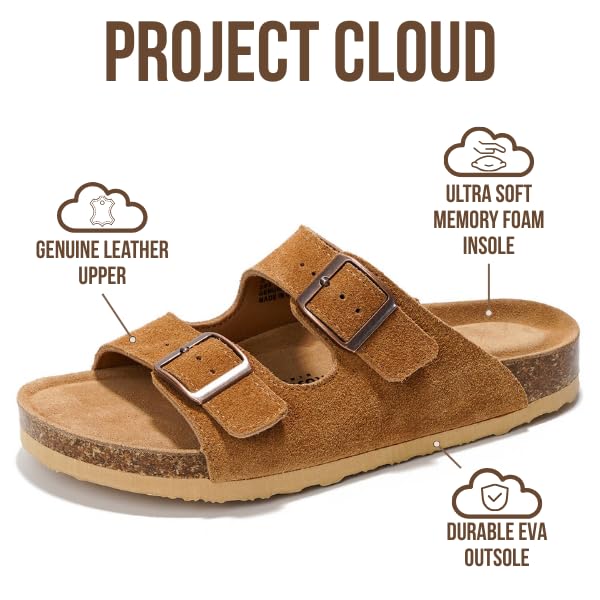Women's | 100% Genuine Leather Womens Sandals | Memory Foam | Lightweight | Non-Slip - Venita