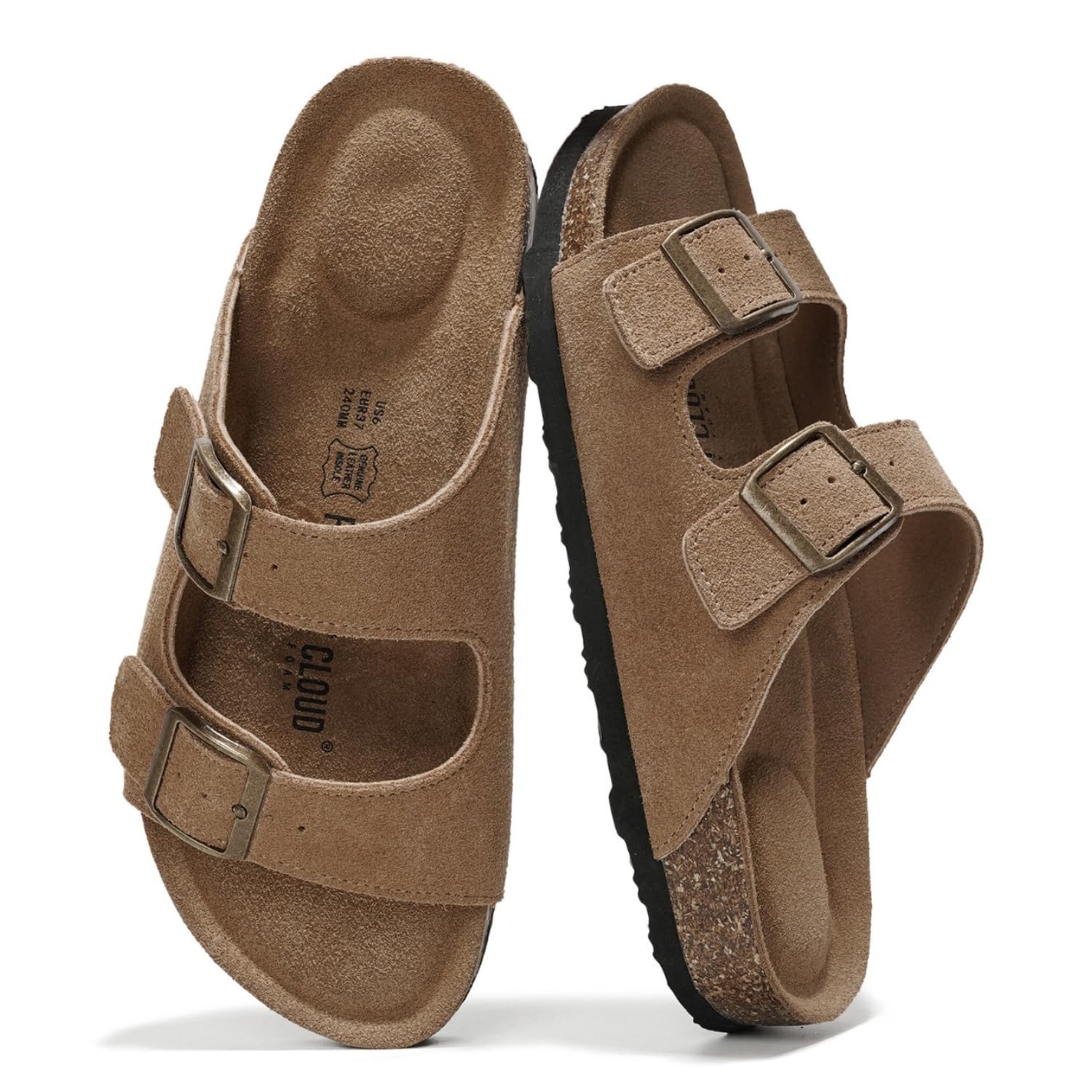 Women's | 100% Genuine Leather Womens Sandals | Memory Foam | Lightweight | Non-Slip - Venita
