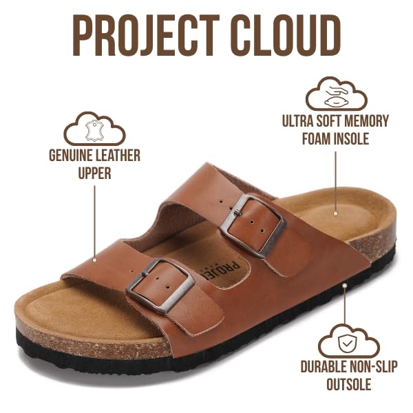 Women's | 100% Genuine Leather Womens Sandals | Memory Foam | Lightweight | Non-Slip - Venita