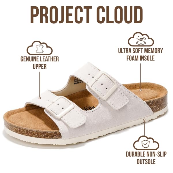 Women's | 100% Genuine Leather Womens Sandals | Memory Foam | Lightweight | Non-Slip - Venita
