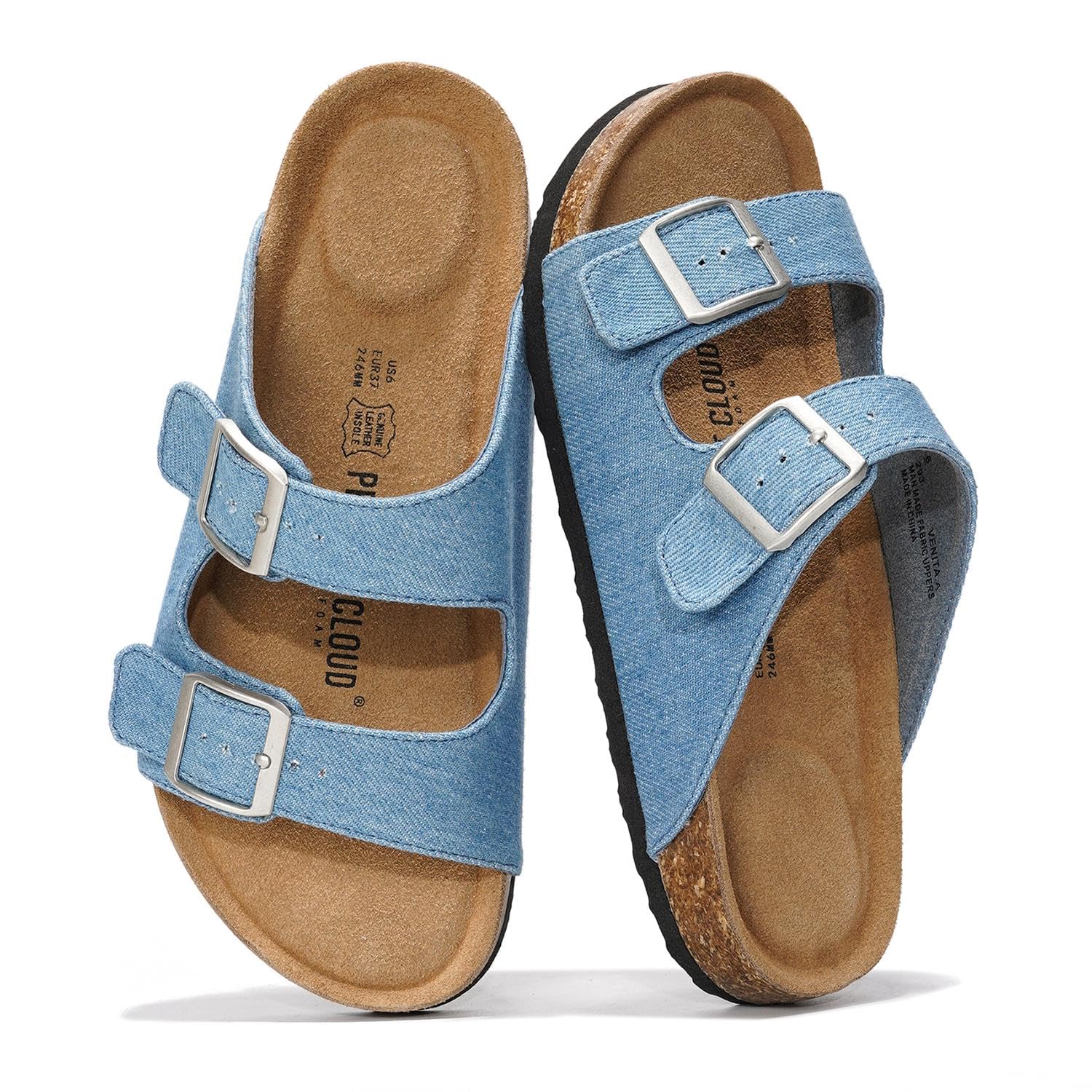 Women's | 100% Genuine Leather Womens Sandals | Memory Foam | Lightweight | Non-Slip - Venita