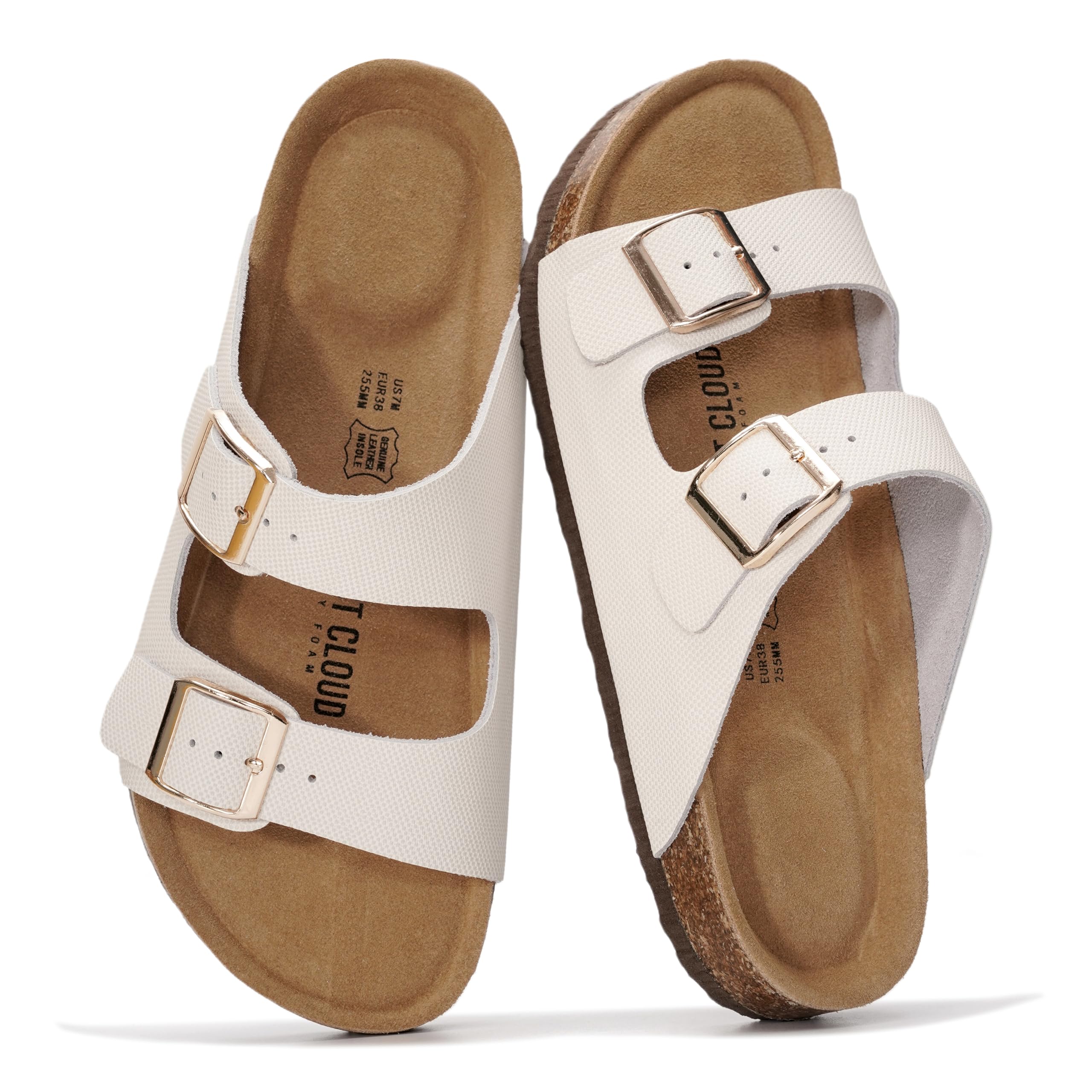 Women's | 100% Genuine Leather Womens Sandals | Memory Foam | Lightweight | Non-Slip - Venita