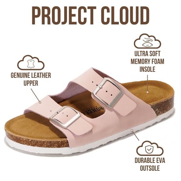 Women's | 100% Genuine Leather Womens Sandals | Memory Foam | Lightweight | Non-Slip - Venita