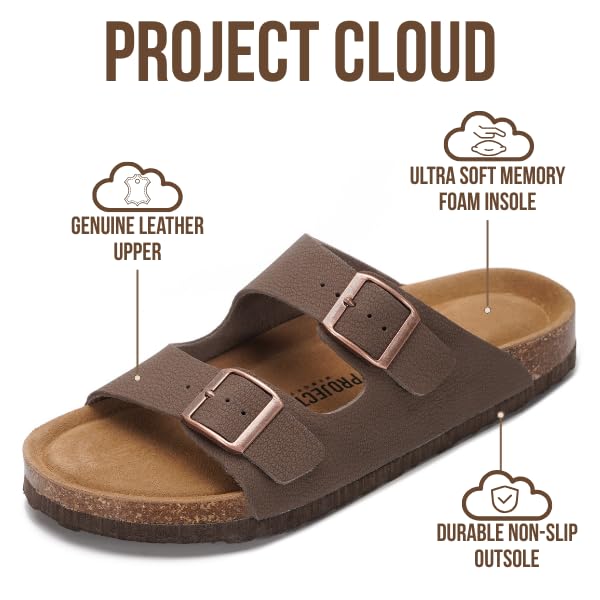 Women's | 100% Genuine Leather Womens Sandals | Memory Foam | Lightweight | Non-Slip - Venita