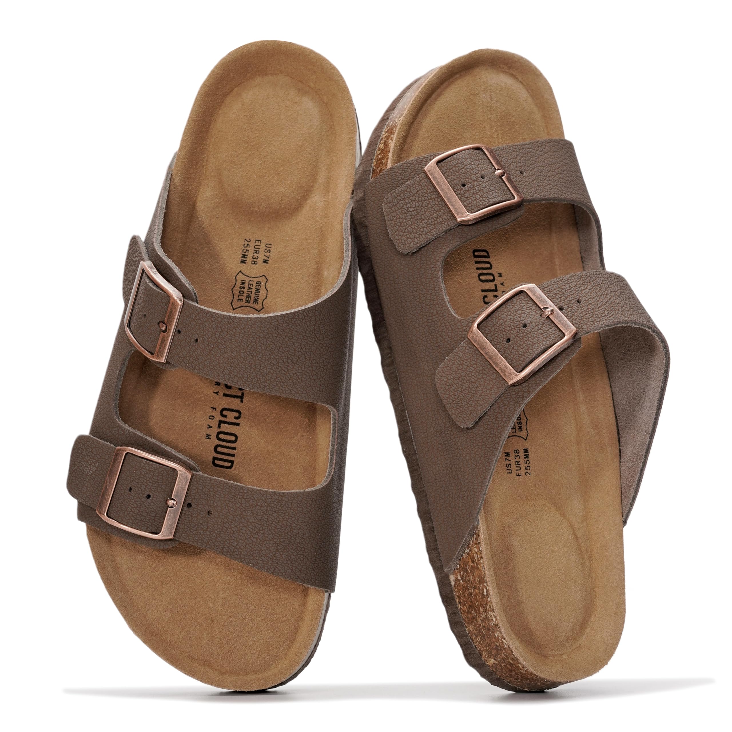Women's | 100% Genuine Leather Womens Sandals | Memory Foam | Lightweight | Non-Slip - Venita