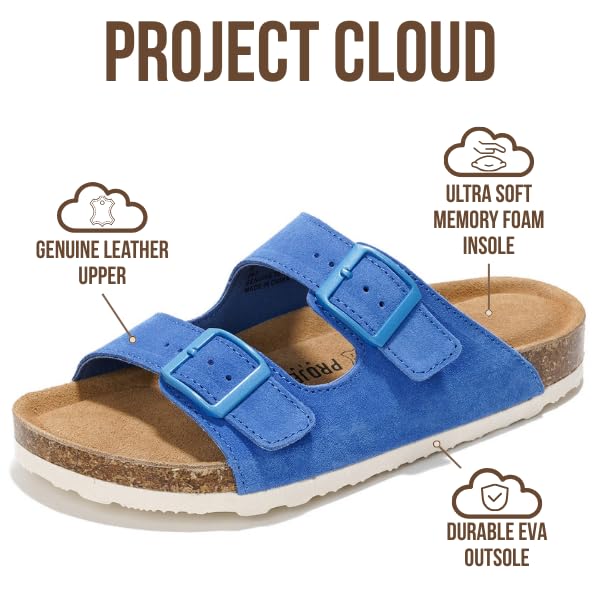 Women's | 100% Genuine Leather Womens Sandals | Memory Foam | Lightweight | Non-Slip - Venita
