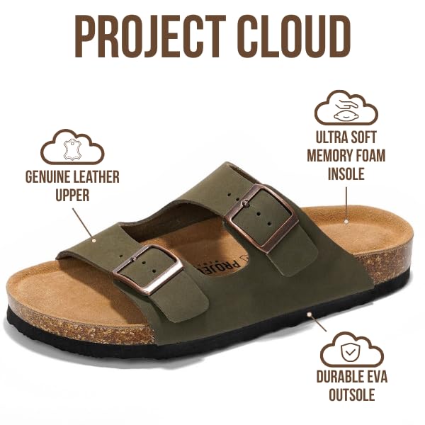 Women's | 100% Genuine Leather Womens Sandals | Memory Foam | Lightweight | Non-Slip - Venita