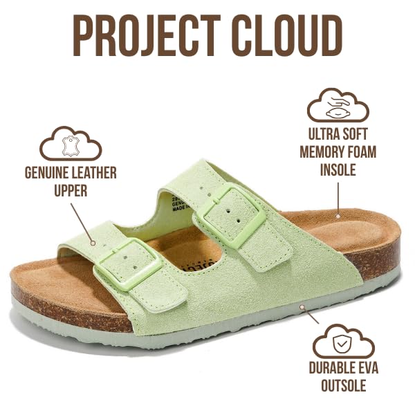 Women's | 100% Genuine Leather Womens Sandals | Memory Foam | Lightweight | Non-Slip - Venita
