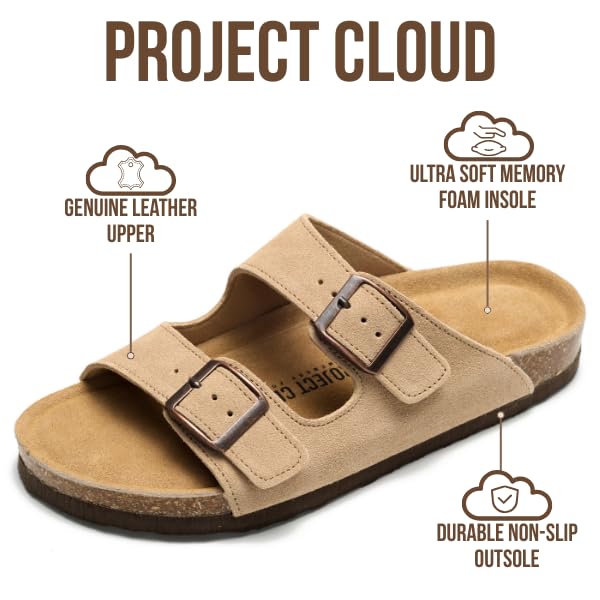 Women's | 100% Genuine Leather Womens Sandals | Memory Foam | Lightweight | Non-Slip - Venita