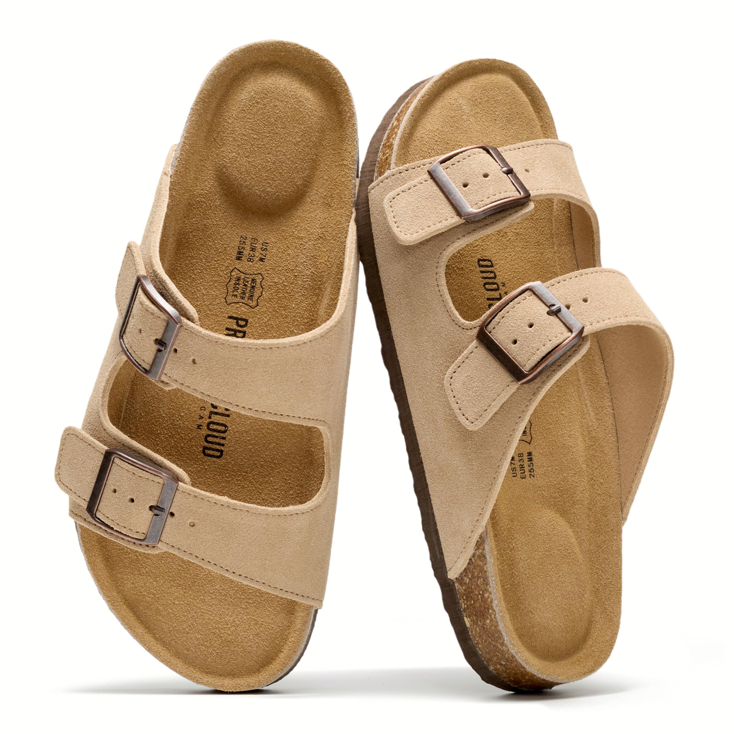 Women's | 100% Genuine Leather Womens Sandals | Memory Foam | Lightweight | Non-Slip - Venita