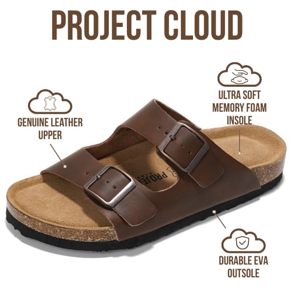 Women's | 100% Genuine Leather Womens Sandals | Memory Foam | Lightweight | Non-Slip - Venita
