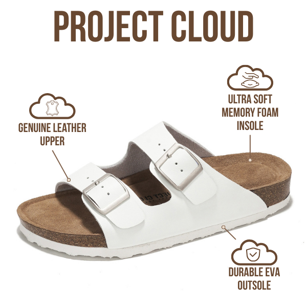 Women's | 100% Genuine Leather Womens Sandals | Memory Foam | Lightweight | Non-Slip - Venita