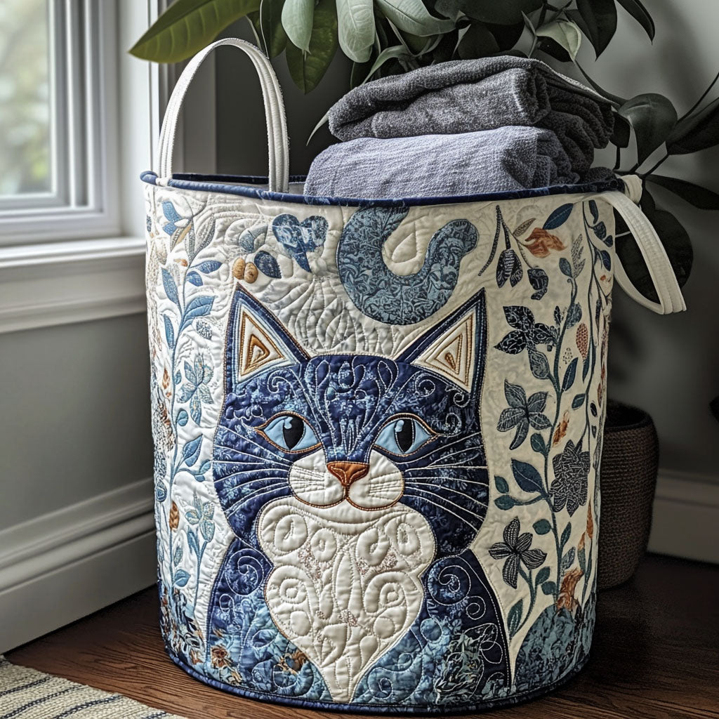 Cat | Handcrafted Laundry Basket