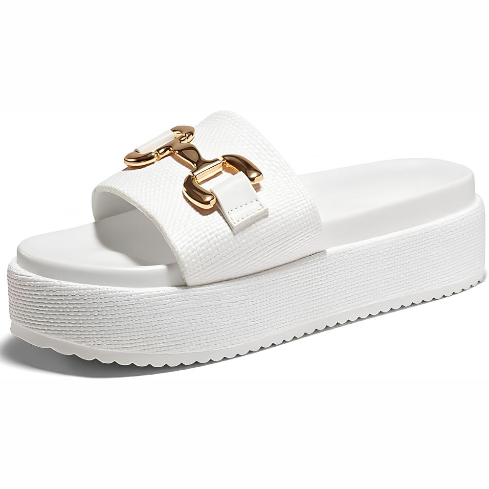 Portofino Raffia Platform Slides – Slip On, Stay All Day