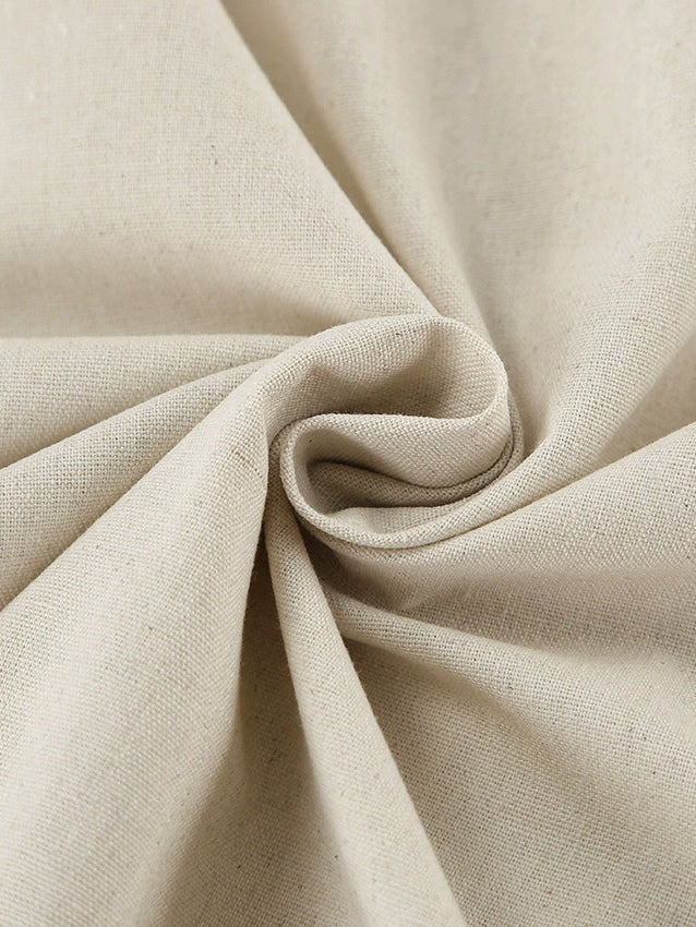 Strapless Linen A-Line Maxi Dress