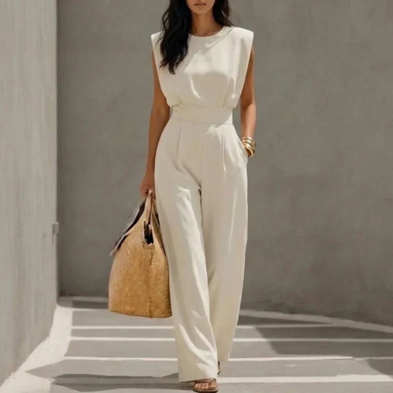 Ariadna | Elegant Sleeveless Jumpsuit with Belt