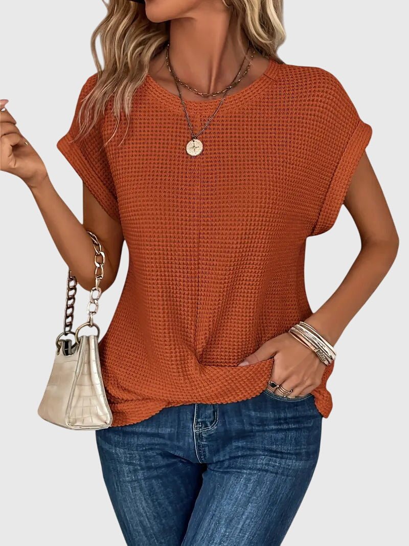 Isa™ | Elegant Blouse with Round Neck