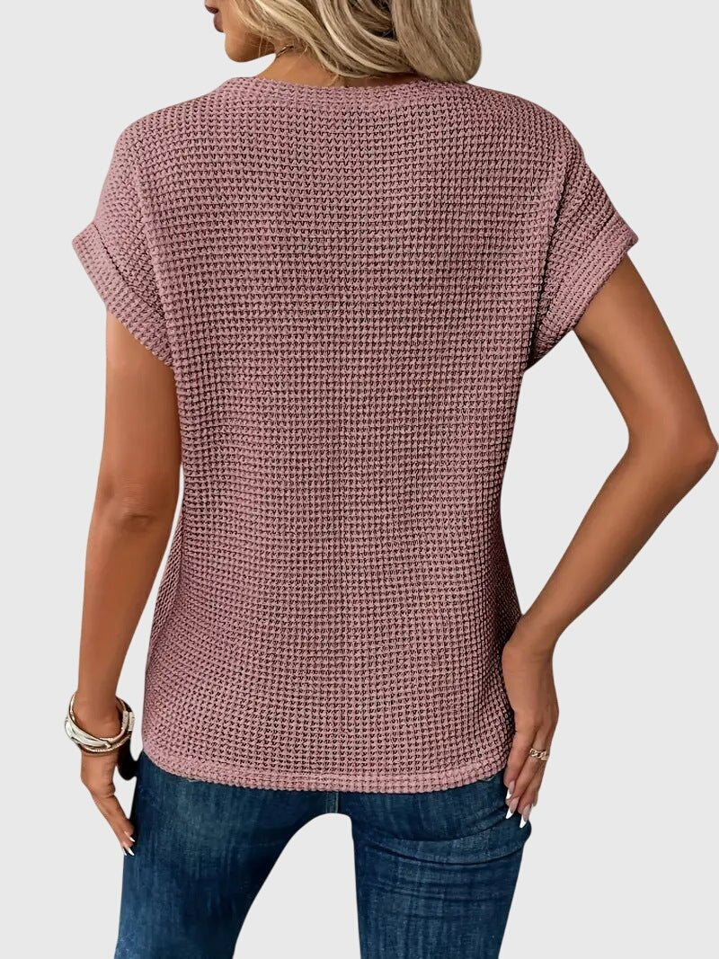 Isa™ | Elegant Blouse with Round Neck