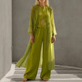 Elvira | Relaxed Drapey Tunic and Wide-Leg Pants Co-Ord Set