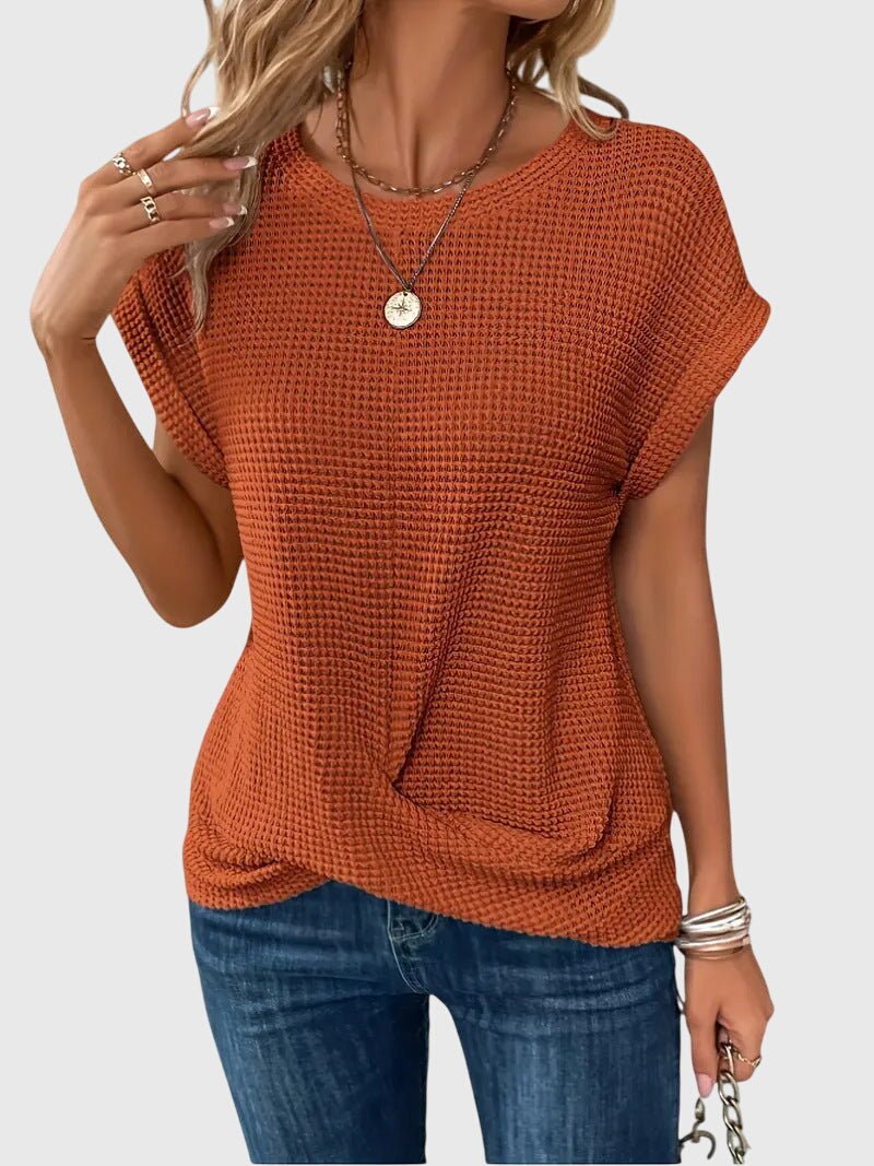 Isa™ | Elegant Blouse with Round Neck