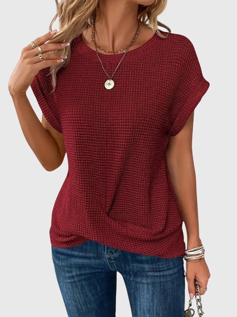 Isa™ | Elegant Blouse with Round Neck